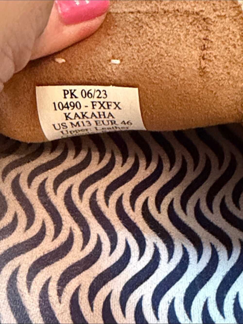 OluKai Tan/Brown Leather Slip-On Loafers - Picture 7 of 7